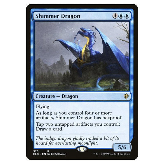 Magic the Gathering - Throne of Eldraine - Shimmer Dragon - 317