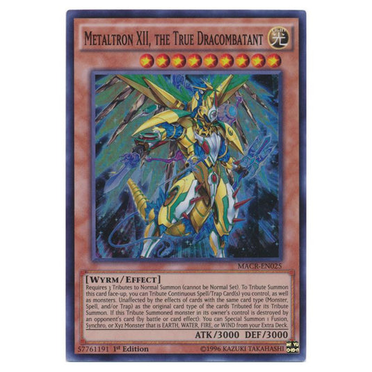 Yu-Gi-Oh! - Maximum Crisis - Metaltron XII, the True Dracombatant (Super Rare) MACR-EN025