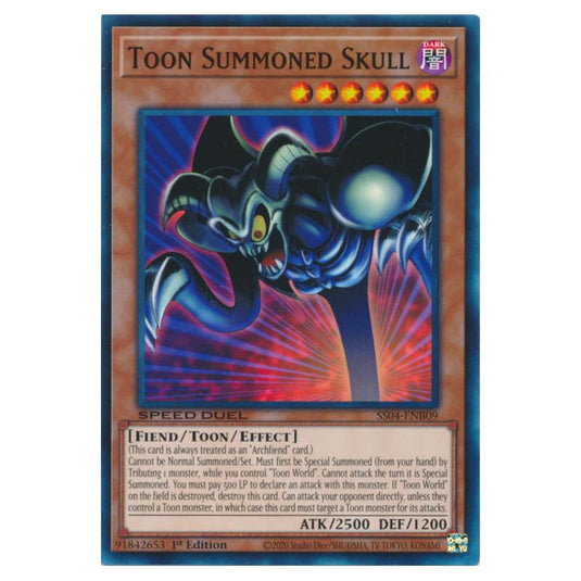 Yu-Gi-Oh! - Speed Duel Starter Decks - Match of the Millennium - Toon Summoned Skull (Common) SS04-ENB09