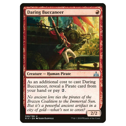 Magic The Gathering - Rivals Of Ixalan - Daring Buccaneer - 98/196 (Foil)