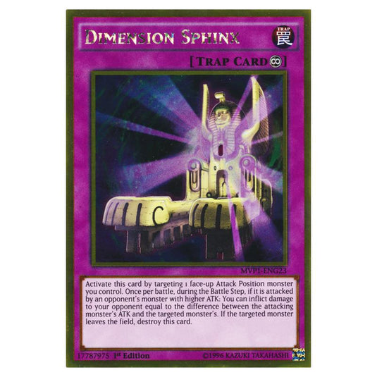 Yu-Gi-Oh! - Yu-Gi-Oh! The Dark Side of Dimensions Movie Pack - Gold Edition - Dimension Sphinx (Gold Rare) MVP1-ENG23