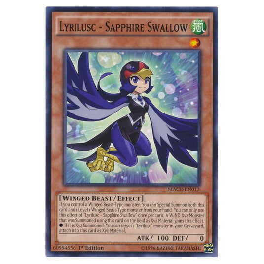 Yu-Gi-Oh! - Maximum Crisis - Lyrilusc - Sapphire Swallow (Common) MACR-EN013