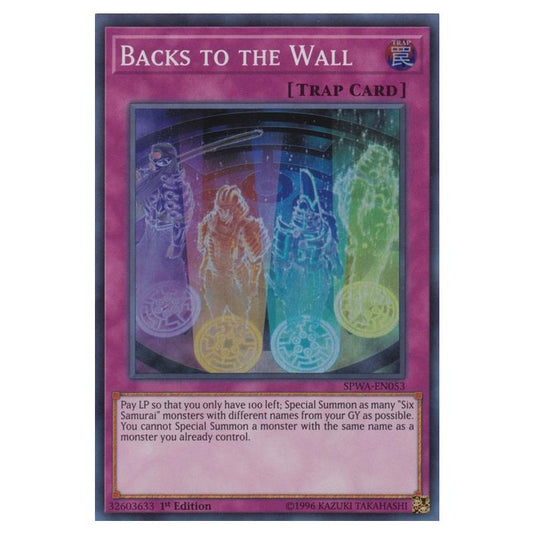 Yu-Gi-Oh! - Spirit Warriors - Backs to the Wall (Super Rare) SPWA-EN053