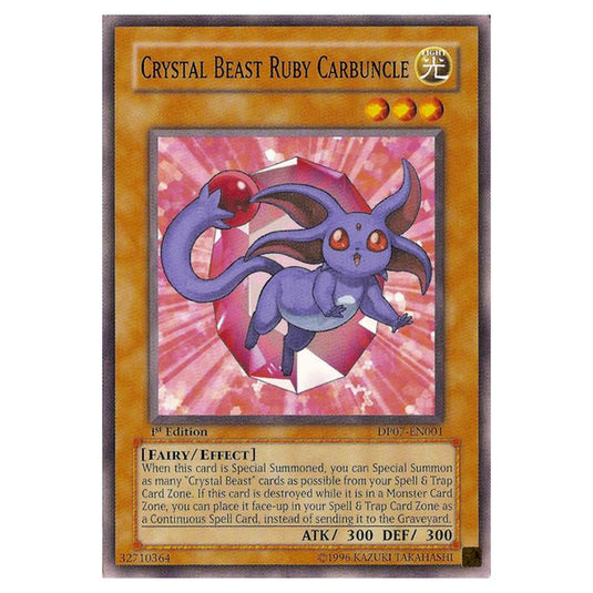 Yu-Gi-Oh! - Duelist Pack - Jesse Anderson - Crystal Beast Ruby Carbuncle (Common) DP07-EN001