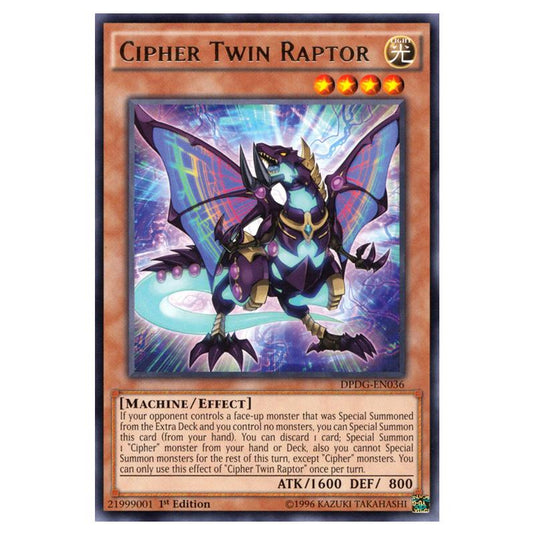 Yu-Gi-Oh! - Duelist Pack - Dimensional Guardians - Cipher Twin Raptor (Rare) DPDG-EN036