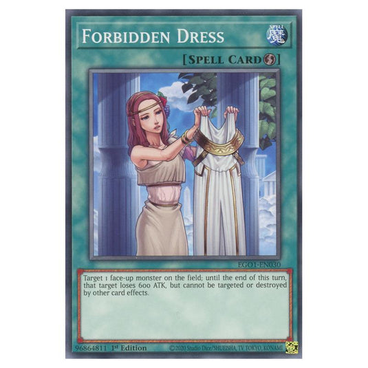 Yu-Gi-Oh! - Egyptian God Deck - Obelisk the Tormentor - Forbidden Dress (Common) EGO1-EN030