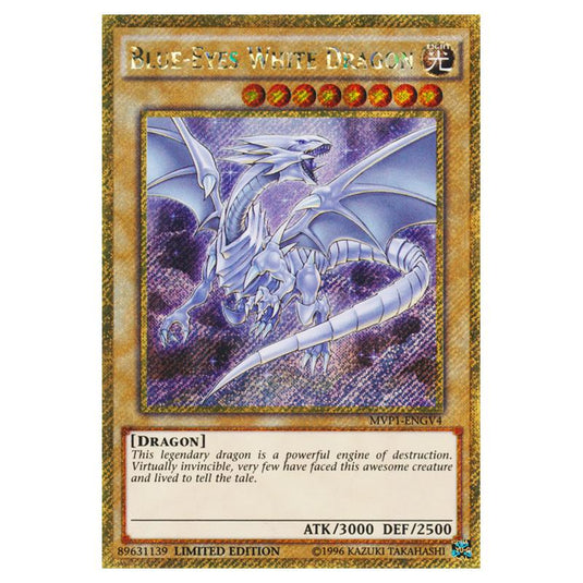 Yu-Gi-Oh! - Yu-Gi-Oh! The Dark Side of Dimensions Movie Pack - Gold Edition - Blue-Eyes White Dragon (Gold Secret Rare) MVP1-ENGV4