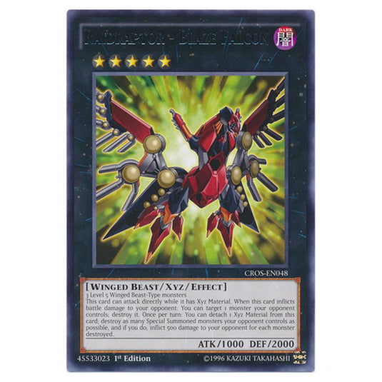 Yu-Gi-Oh! - Crossed Souls - Raidraptor - Blaze Falcon (Rare) CROS-EN048