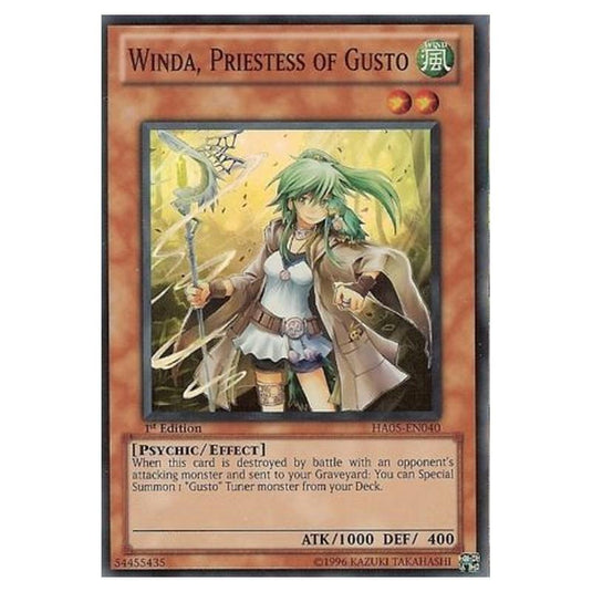 Yu-Gi-Oh! - Hidden Arsenal 5 - Steelswarm Invasion - Winda, Priestess of Gusto (Super Rare) HA05-EN040