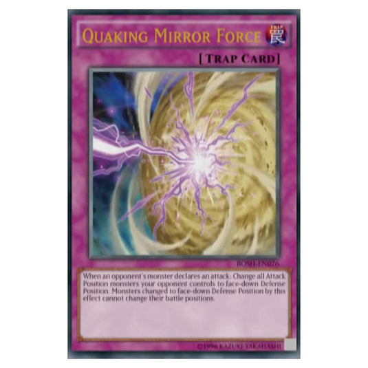 Yu-Gi-Oh! - Breakers of Shadow - Quaking Mirror Force (Ultra Rare) BOSH-EN076