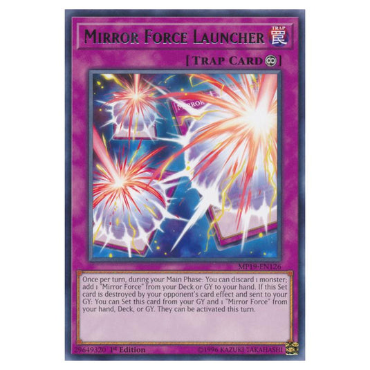 Yu-Gi-Oh! - 2019 Gold Sarcophagus Tin Mega Pack - Mirror Force Launcher (Rare) MP19-EN126