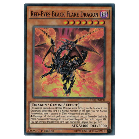 Yu-Gi-Oh! - Clash of Rebellions - Red-Eyes Black Flare Dragon (Super Rare) CORE-EN020