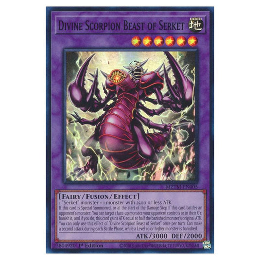 Yu-Gi-Oh! - Maze of the Master - Divine Scorpion Beast of Serket (Super Rare) MZTM-EN005