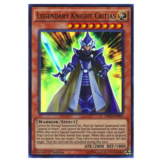 Yu-Gi-Oh! - Dragons of Legend - Unleashed - Legendary Knight Critias (Ultra Rare) DRL3-EN056