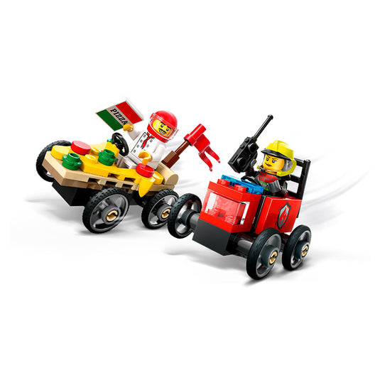 Lego - City - Pizza vs. Fire Truck Race Car Pack #60458