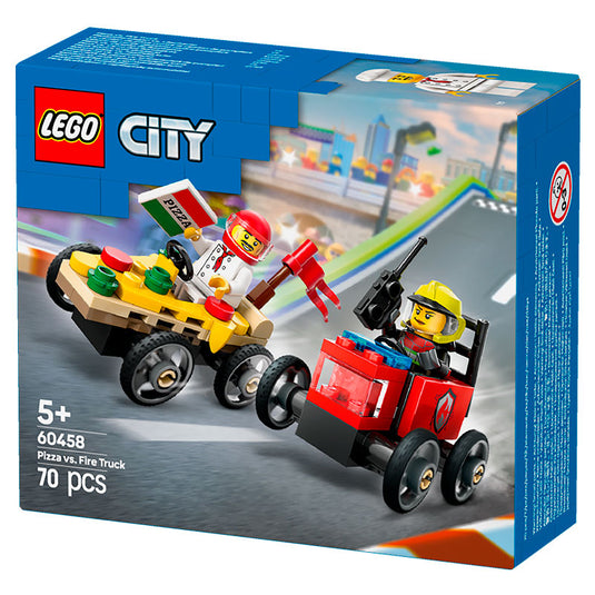 Lego - City - Pizza vs. Fire Truck Race Car Pack #60458