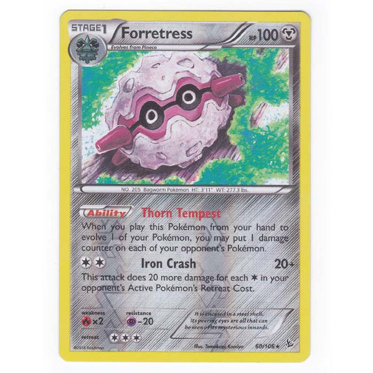 Pokemon - XY - Flashfire - (Reverse Holo) Forretress - 60/106