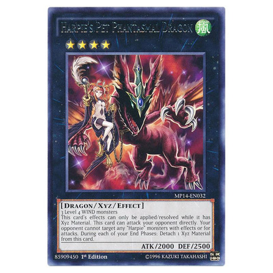 Yu-Gi-Oh! - 2014 Mega-Tin Mega Pack - Harpie's Pet Phantasmal Dragon (Rare) MP14-EN032