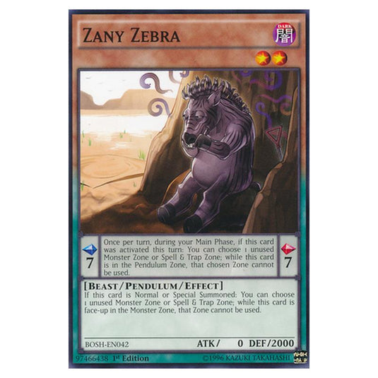 Yu-Gi-Oh! - Breakers of Shadow - Zany Zebra (Short Print) BOSH-EN042