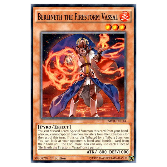 Yu-Gi-Oh! - Emperor of Darkness Structure Deck - Berlineth the Firestorm Vassal (Common) SR01-EN014