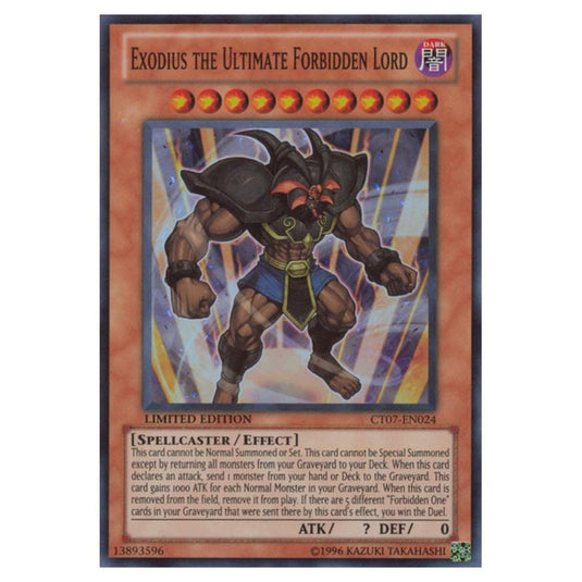 Yu-Gi-Oh! - Collectible Tins 2010 Wave 2 - Exodius the Ultimate Forbidden Lord (Super Rare) CT07-EN024
