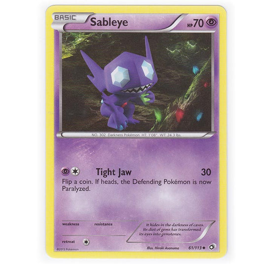 Pokemon - Black & White - Legendary Treasures - Sableye - 61/113