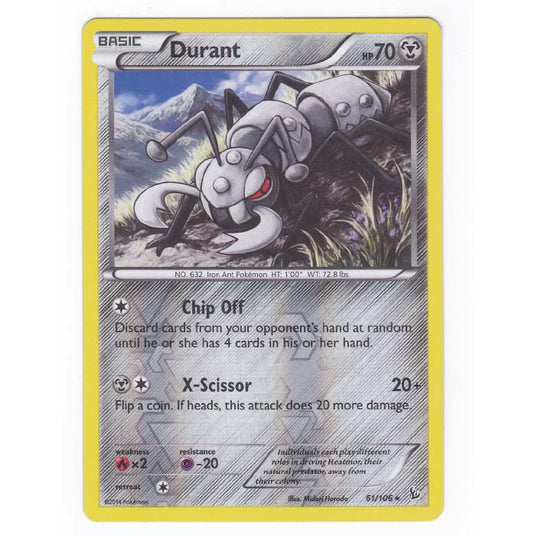 Pokemon - XY - Flashfire - (Reverse Holo) Durant - 61/106