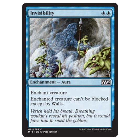 Magic the Gathering - M15 Core Set - Invisibility - 61/269