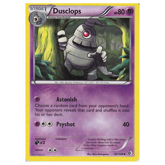 Pokemon - Black & White - Boundaries Crossed - Dusclops 62/149
