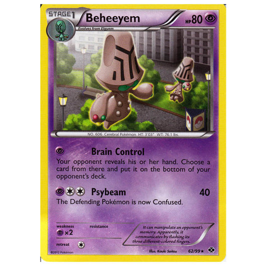 Pokemon - Black & White - Next Destinies - Beheeyem 62/99