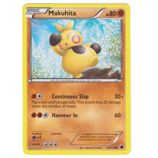 Pokemon - Black & White - Plasma Freeze - Makuhita - 62/116
