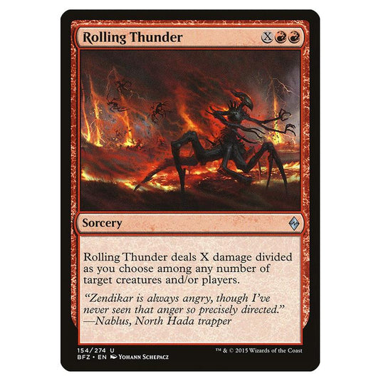 Magic The Gathering - Battle For Zendikar - Rolling Thunder - 154/274 (Foil)