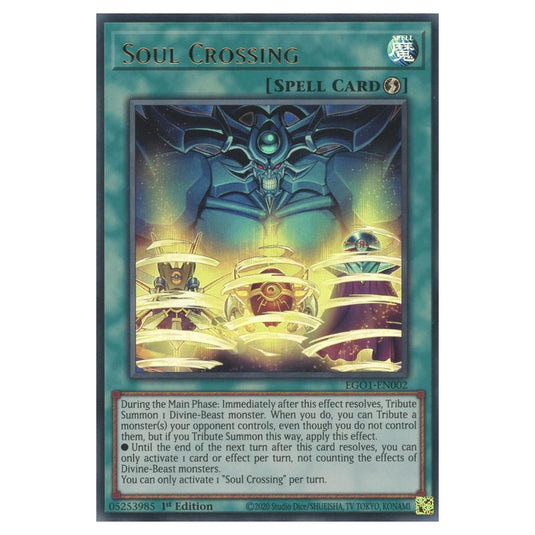 Yu-Gi-Oh! - Egyptian God Deck - Obelisk the Tormentor - Soul Crossing (Ultra Rare) EGO1-EN002