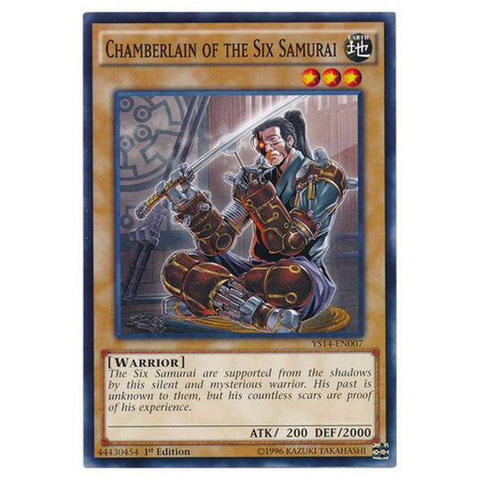 Yu-Gi-Oh! - Super Starter - Space-Time Showdown - Chamberlain of the Six Samurai (Common) YS14-EN007