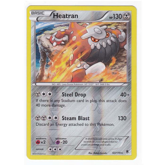 Pokemon - XY Phantom Forces - (Reverse Holo) - Heatran - 63/119
