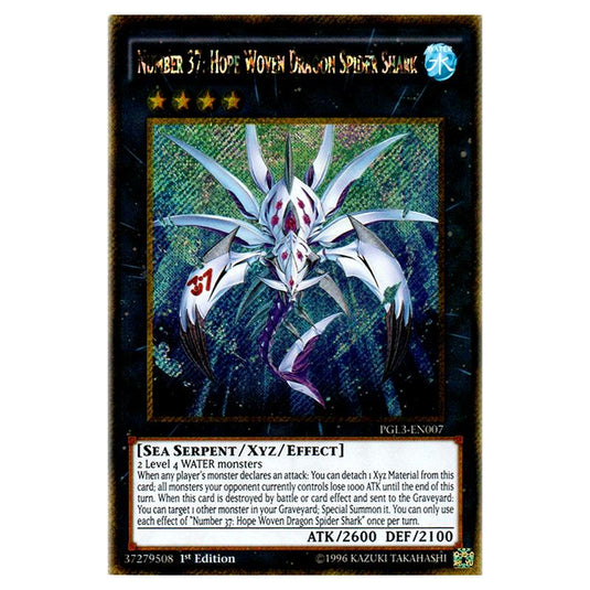 Yu-Gi-Oh! - Premium Gold - Infinite Gold - Number 37: Hope Woven Dragon Spider Shark (Gold Secret Rare) PGL3-EN007