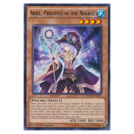 Yu-Gi-Oh! - Maximum Crisis - Ariel, Priestess of the Nekroz (Rare) MACR-EN031