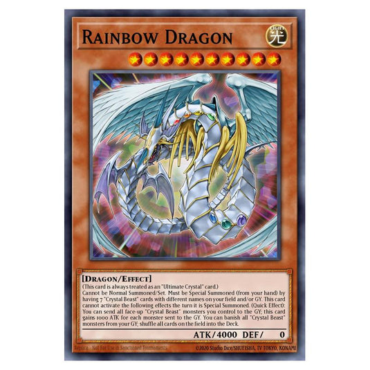 Yu-Gi-Oh! - Speed Duel GX - Duel Academy Box - Rainbow Dragon (Secret Rare) SGX1-ENF01