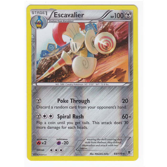 Pokemon - XY Phantom Forces - (Reverse Holo) - Escavalier - 64/119
