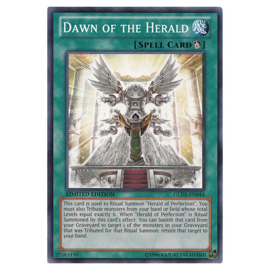 Yu-Gi-Oh! - Gold Series - Haunted Mine - Dawn of the Herald (Common) GLD5-EN044