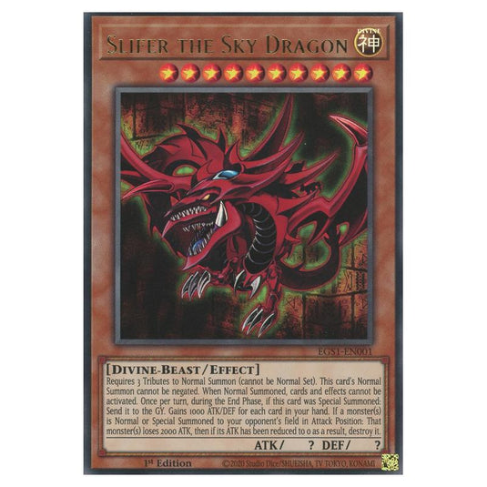 Yu-Gi-Oh! - Egyptian God Deck - Slifer the Sky Dragon - Slifer the Sky Dragon (Ultra Rare) EGS1-EN001
