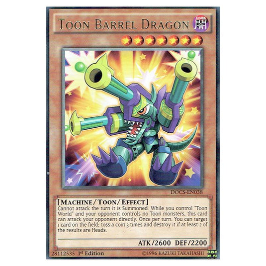 Yu-Gi-Oh! - Dimension of Chaos - Toon Barrel Dragon (Rare) DOCS-EN038