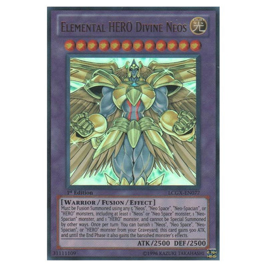 Yu-Gi-Oh! - Legendary Collection 2 - The Duel Academy Years Mega Pack - Elemental HERO Divine Neos (Ultra Rare) LCGX-EN077