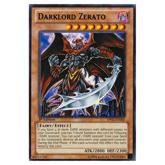 Yu-Gi-Oh! - Battle Pack 2 - War of the Giants - Darklord Zerato (Rare) BP02-EN060