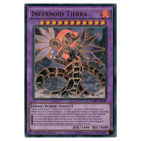 Yu-Gi-Oh! - Clash of Rebellions - Infernoid Tierra (Ultra Rare) CORE-EN049