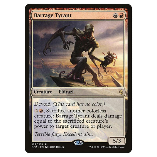 Magic The Gathering - Battle For Zendikar - Barrage Tyrant - 127/274