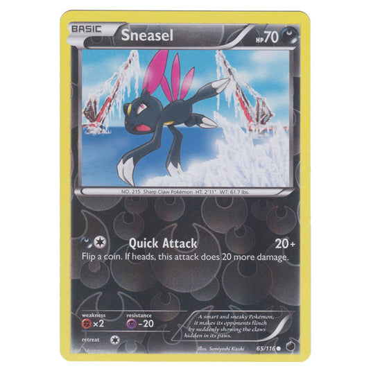 Pokemon - Black & White - Plasma Freeze - (Reverse Holo) Sneasel - 65/116
