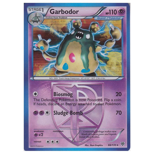 Pokemon - Black & White - Plasma Storm - Garbodor - 66/135