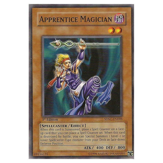 Yu-Gi-Oh! - Spellcaster's Command Structure Deck - Apprentice Magician (Common) SDSC-EN008