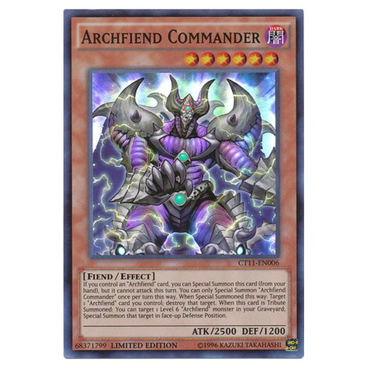 Yu-Gi-Oh! - 2014 Mega-Tins - Archfiend Commander (Super Rare) CT11-EN006